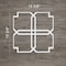 Ekena Millwork Medium Englewood Decorative Fretwork Wall Panels in Architectural PVC, 15 3/8"W x 15 3/8"H x 3/8"T WALP16X16EWD - alternate 2